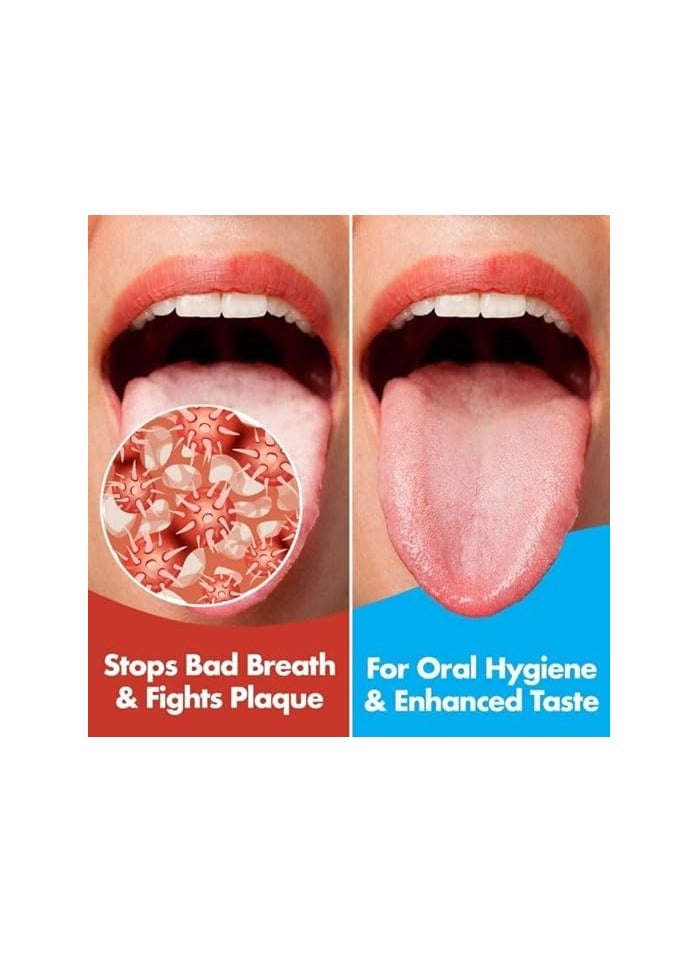 Premium 100% Stainless Steel Tongue Scraper – Bad Breath Treatment for Adults & Kids – Medical Grade Tongue Scrapers for Oral Care – Easy to Use Tongue Cleaner for Hygiene - Image 4